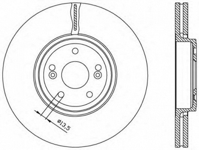OPEN PARTS bdr196120 -  Тормозной диск